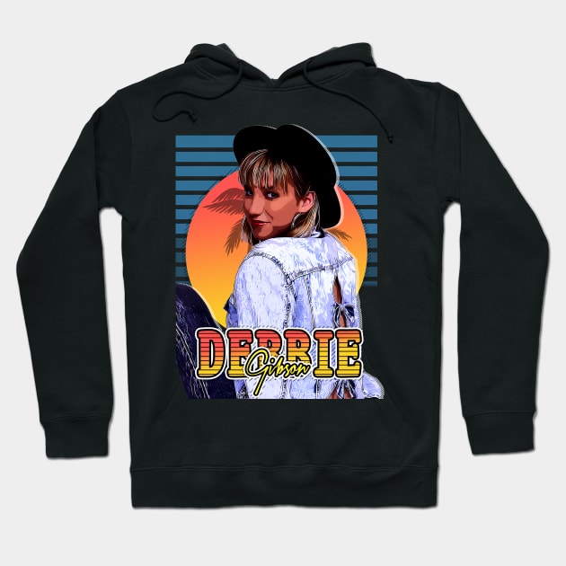 Retro Flyer Style Debbie Gibson Fan Art Hoodie by Now and Forever